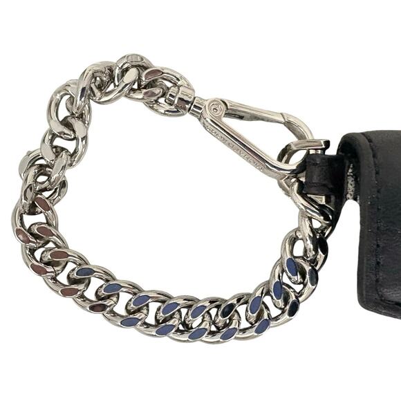 Michael Kors Chain Card Case / Key Holder – Black & Signature MK Monogram - Picture 4 of 6